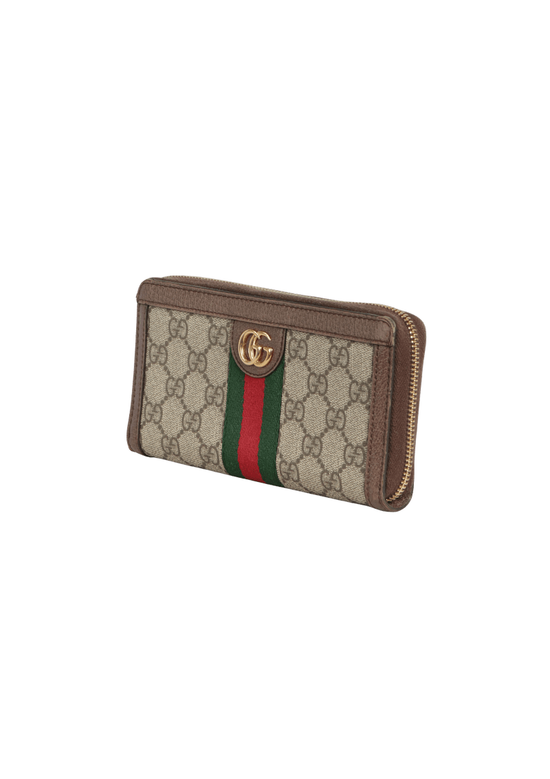 OPHIDIA GG ZIP AROUND WALLET