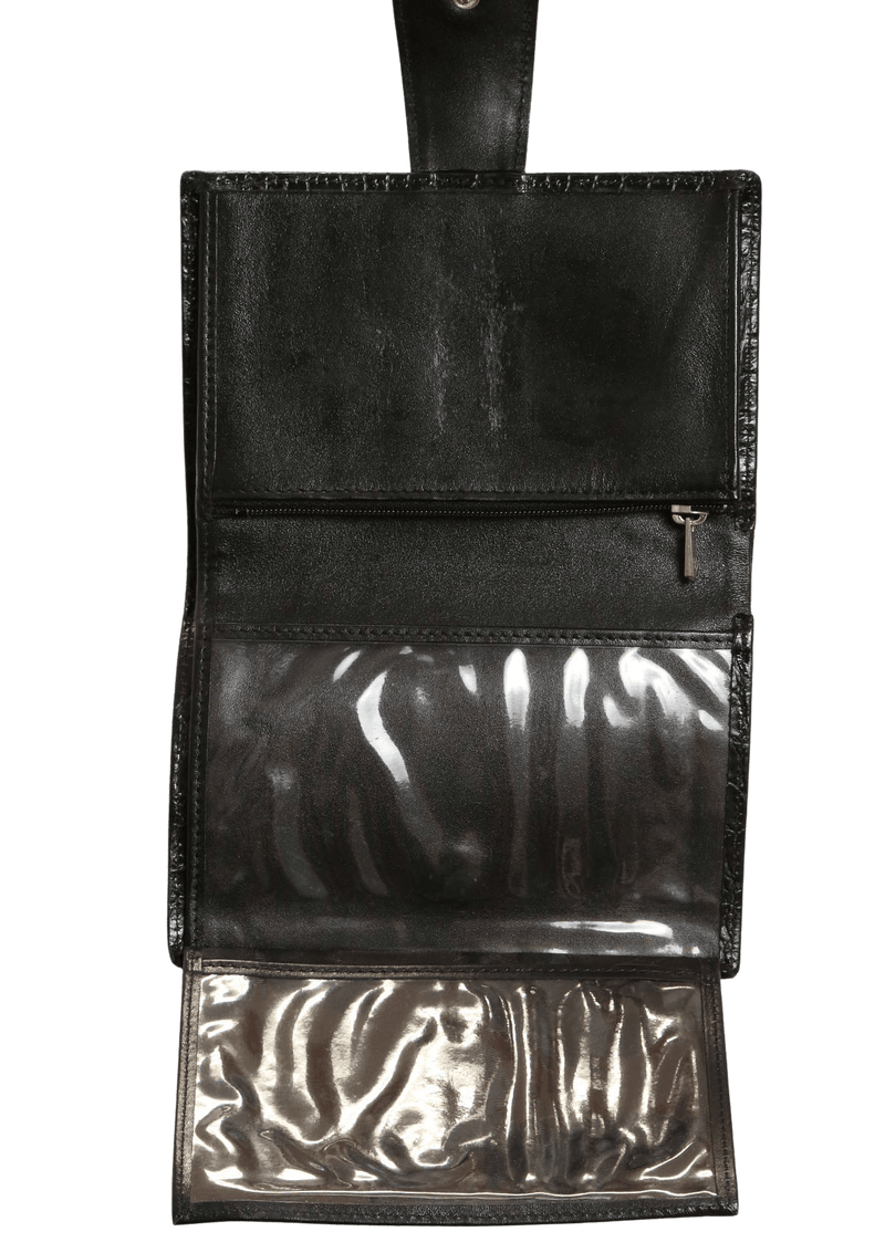 EMBOSSED LEATHER WALLET