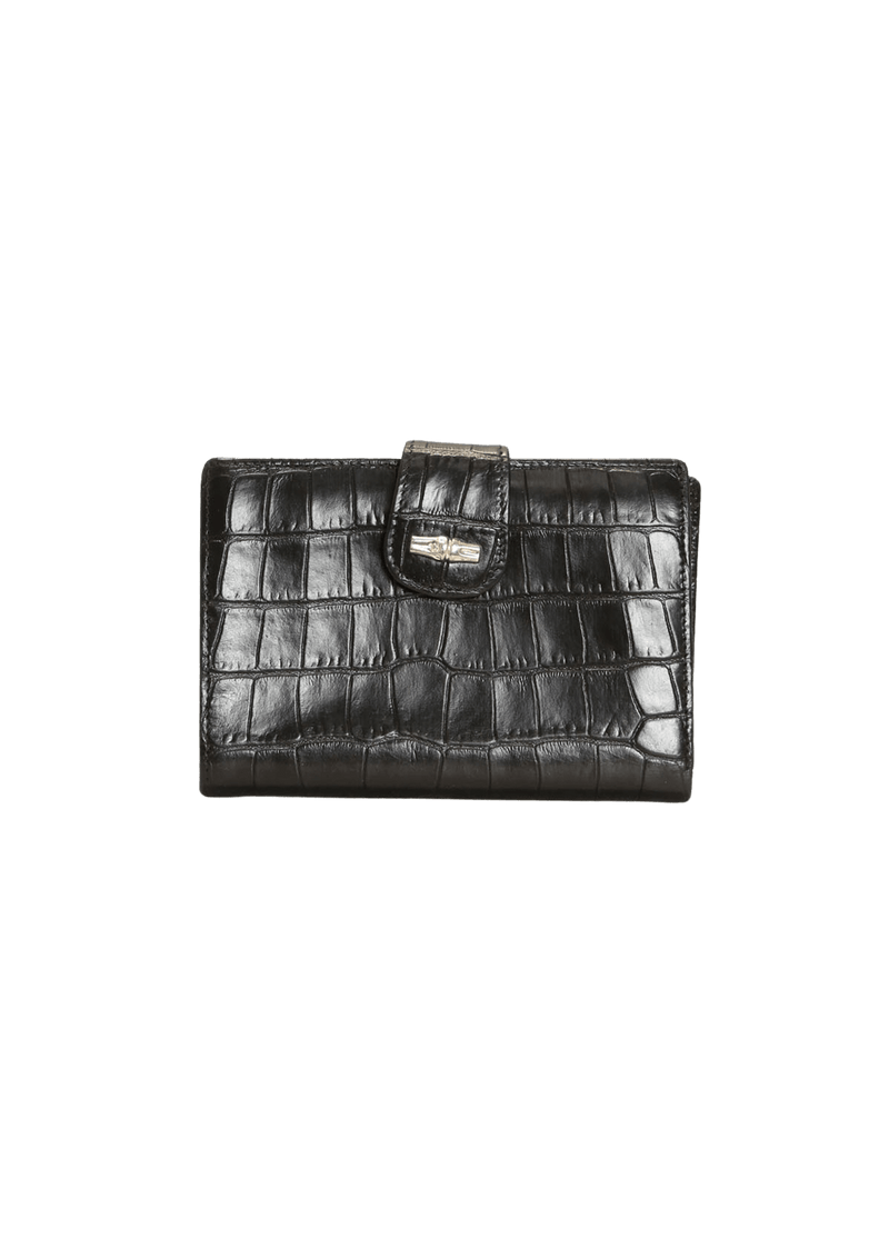 EMBOSSED LEATHER WALLET