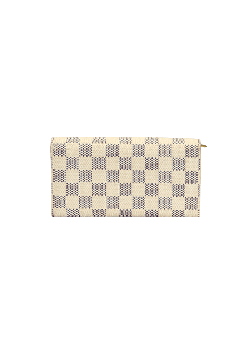 DAMIER AZUR SARAH WALLET