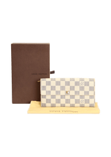 DAMIER AZUR SARAH WALLET