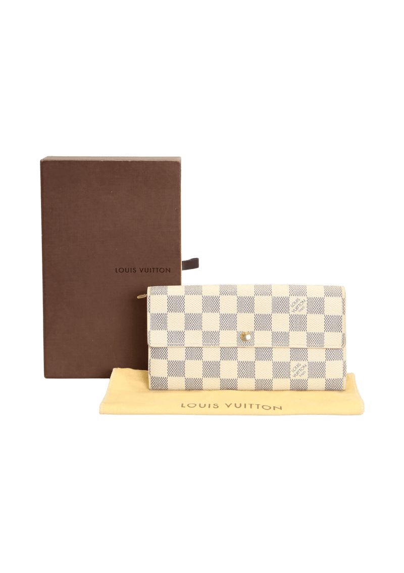 DAMIER AZUR SARAH WALLET