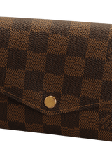 DAMIER ÉBÈNE SARAH WALLET