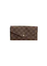 DAMIER ÉBÈNE SARAH WALLET