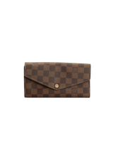 DAMIER ÉBÈNE SARAH WALLET