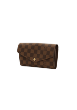 DAMIER ÉBÈNE SARAH WALLET