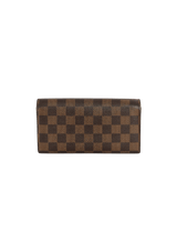 DAMIER ÉBÈNE SARAH WALLET