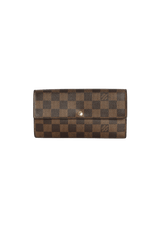 DAMIER ÉBÈNE SARAH WALLET