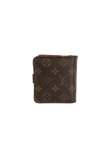 MONOGRAM COMPACT ZIP WALLET