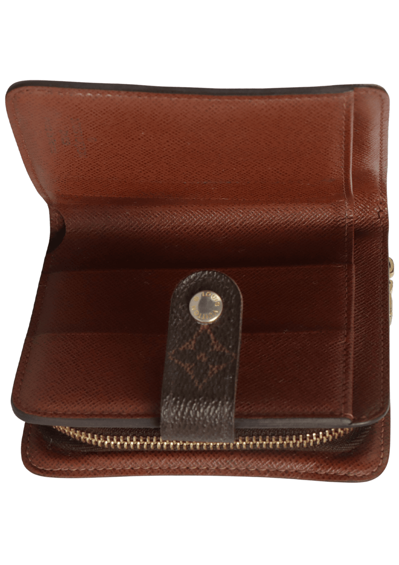 MONOGRAM COMPACT ZIP WALLET