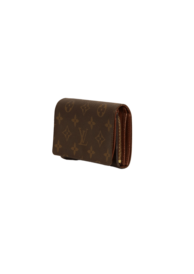 MONOGRAM TRIFOLD ZIP WALLET