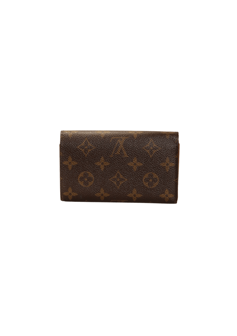 MONOGRAM TRIFOLD ZIP WALLET