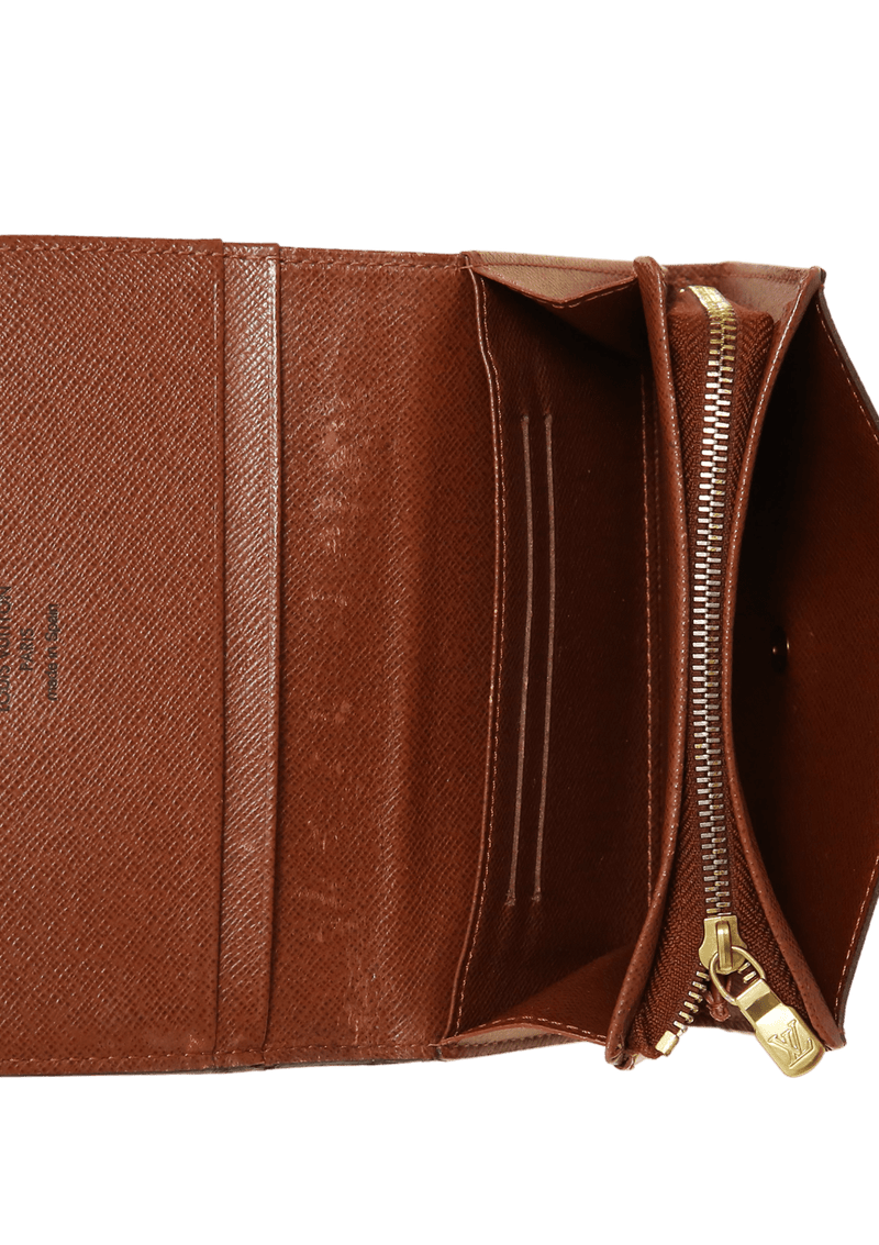 MONOGRAM TRIFOLD ZIP WALLET