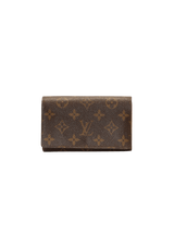 MONOGRAM TRIFOLD ZIP WALLET