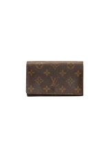 MONOGRAM TRIFOLD ZIP WALLET