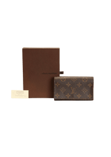 MONOGRAM TRIFOLD ZIP WALLET