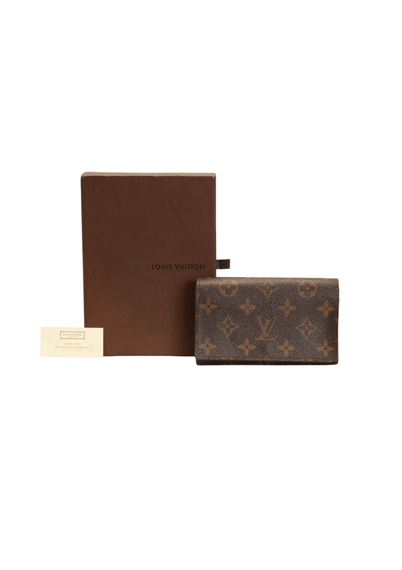 MONOGRAM TRIFOLD ZIP WALLET