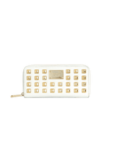 LEATHER STUDDED WALLET