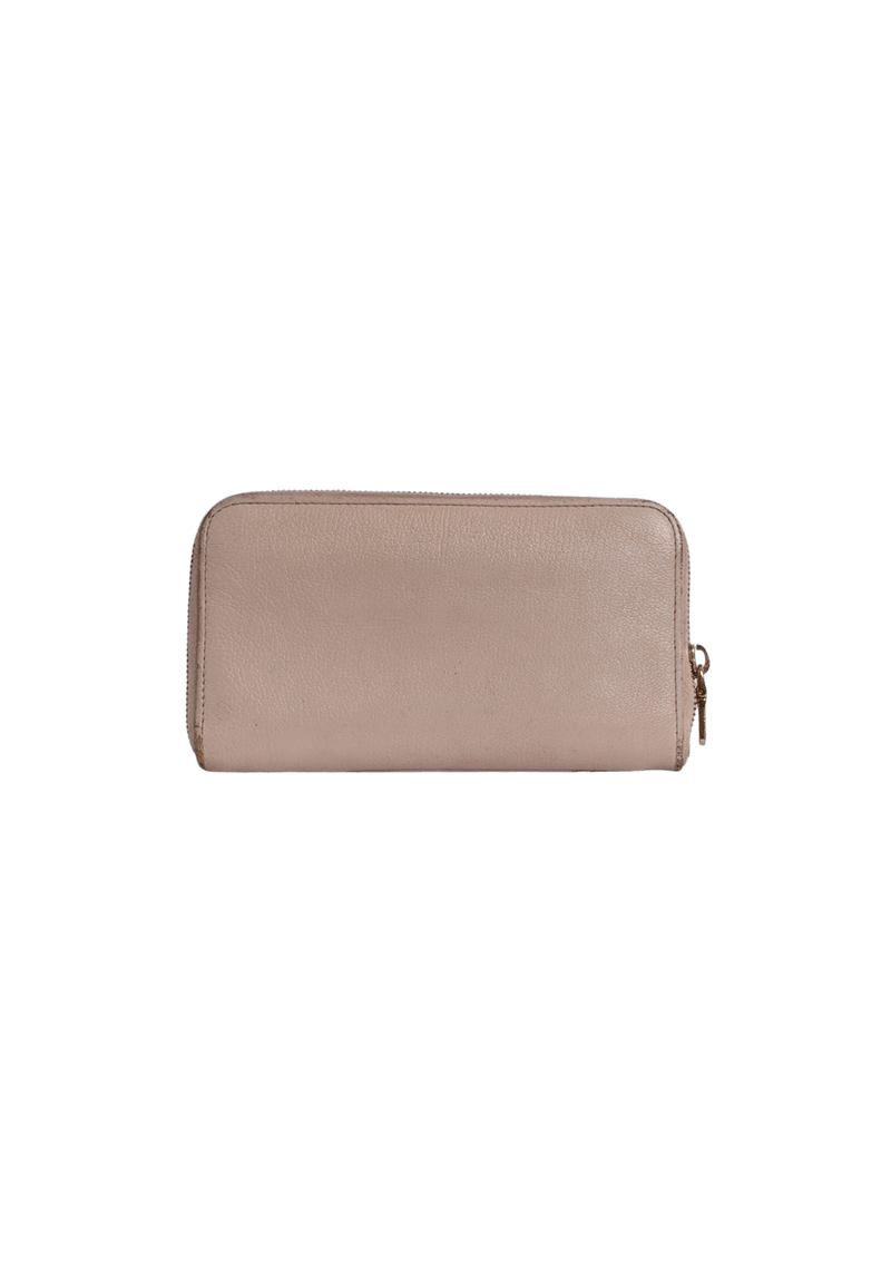 LEATHER ZIP AROUND WALLET