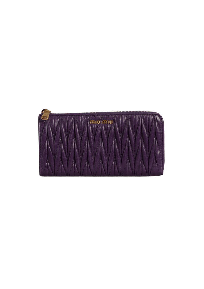 NAPPA MATELASSÉ CONTINENTAL WALLET