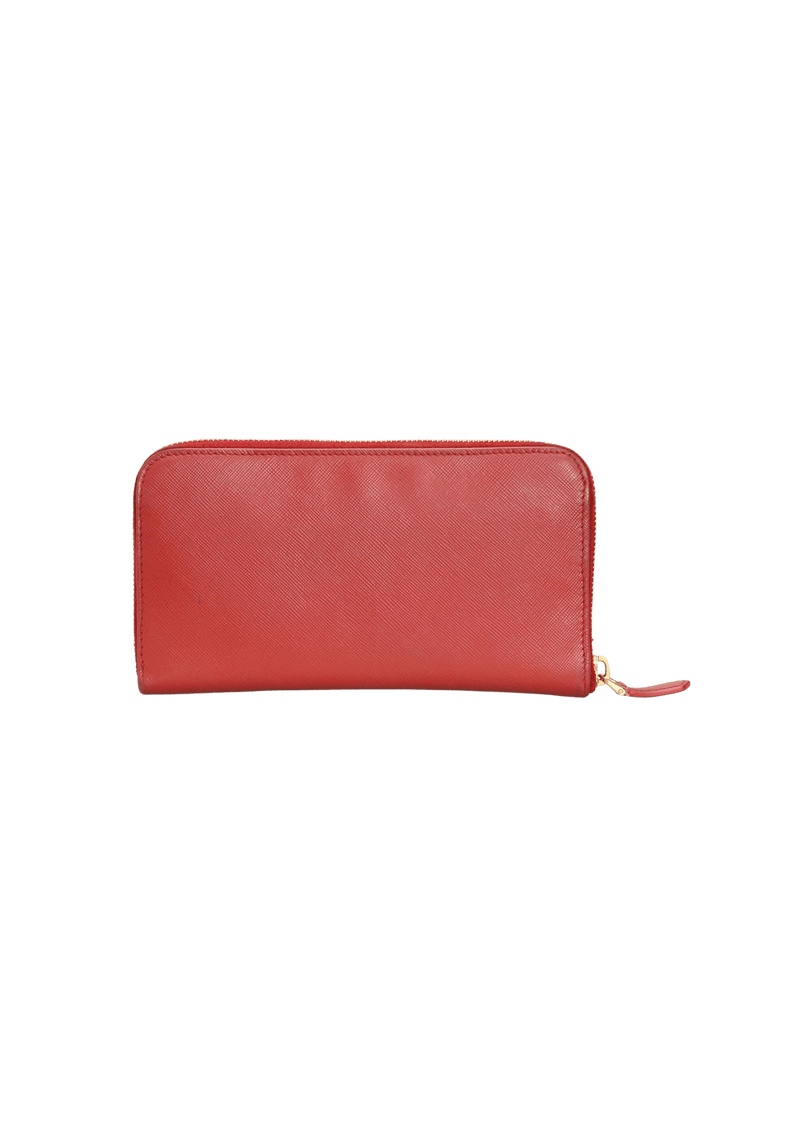 LARGE SAFFIANO ZIP AROUND WALLET