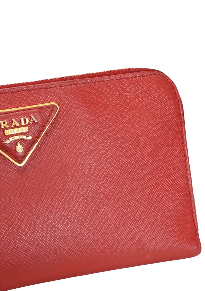 LARGE SAFFIANO ZIP AROUND WALLET