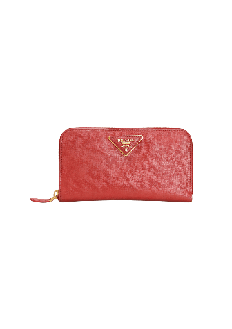 LARGE SAFFIANO ZIP AROUND WALLET