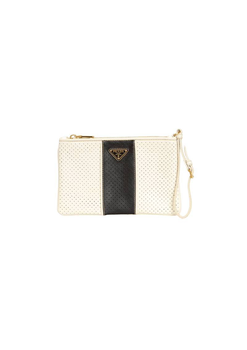 SAFFIANO BICOLOR POUCH