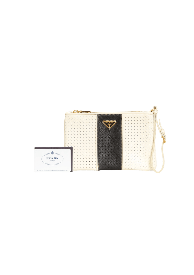 SAFFIANO BICOLOR POUCH