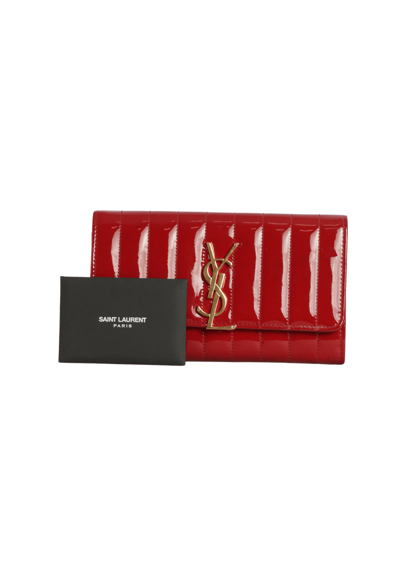 PATENT LEATHER VICKY WALLET