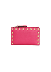 ROCKSTUD CARDHOLDER WITH ZIPPER