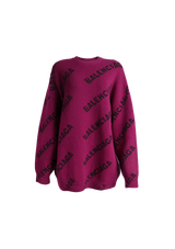 ALLOVER LOGO SWEATER PP