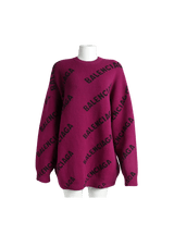 ALLOVER LOGO SWEATER PP