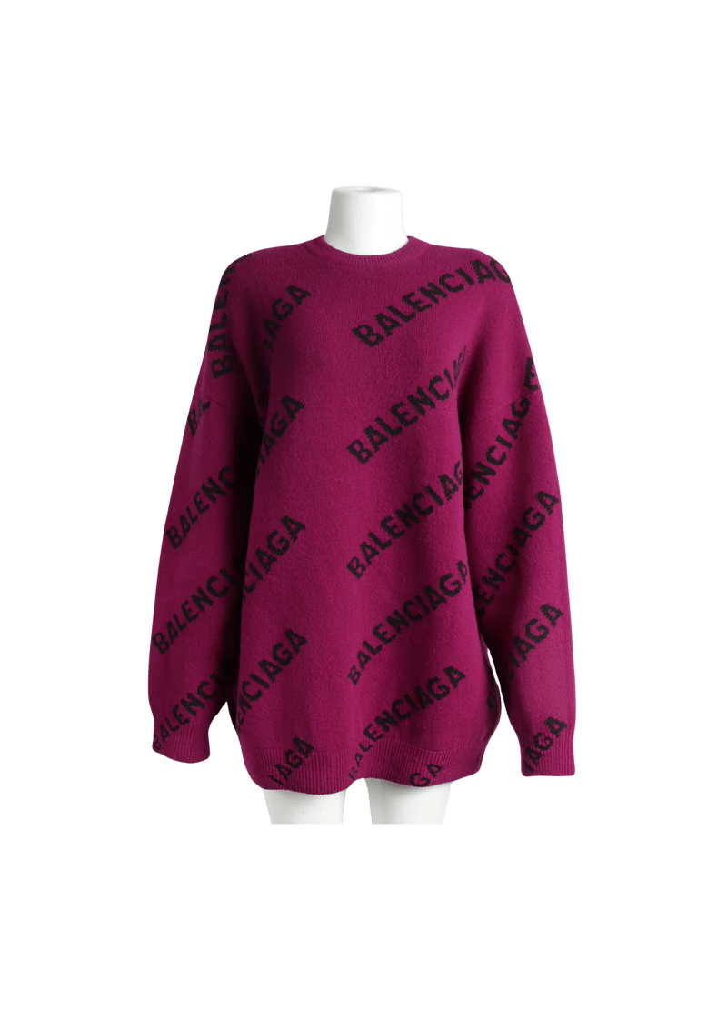 ALLOVER LOGO SWEATER PP