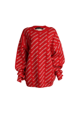 ALLOVER LOGO SWEATER M