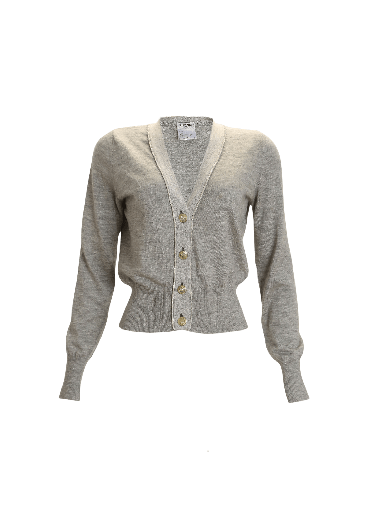 you　CHANEL カシミヤ100% CASACO CHANEL CASHMERE SWEATER CINZA ORIGINAL – Gringa