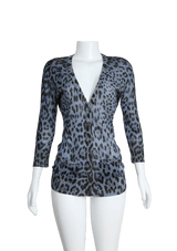 ANIMAL PRINT SWEATER  38