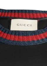 CASACO GUCCI BUTTERFLY SWEATSHIRT BICOLOR M ORIGINAL Gringa