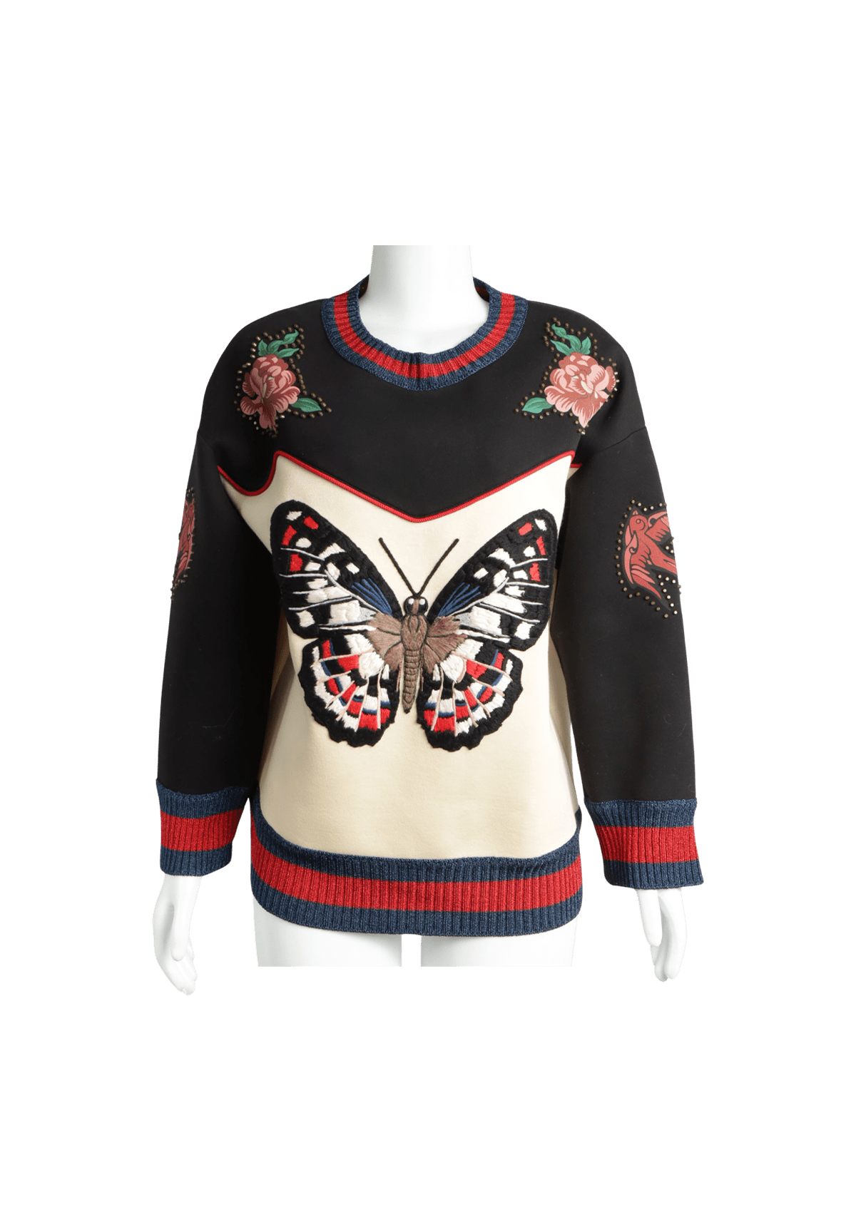 Gucci butterfly sweatshirt hotsell