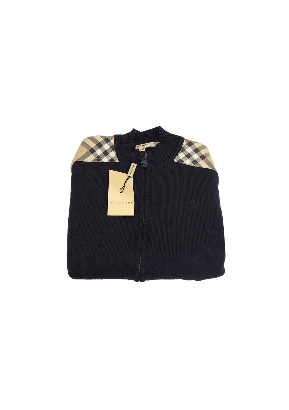 CASACO INFANTIL BURBERRY LONG SLEEVE SWEATER AZUL 12Y ORIGINAL