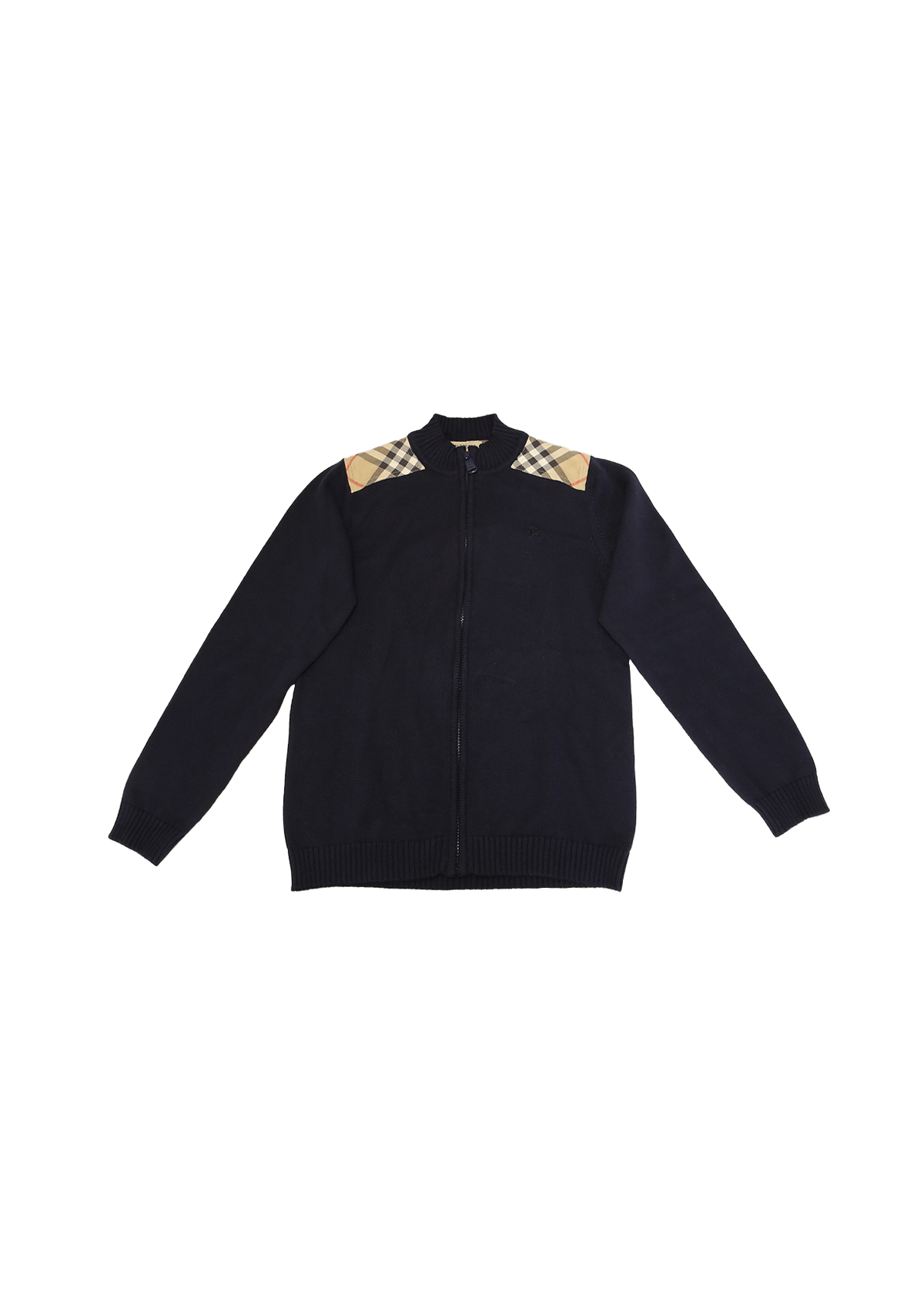 CASACO INFANTIL BURBERRY LONG SLEEVE SWEATER AZUL 12Y ORIGINAL