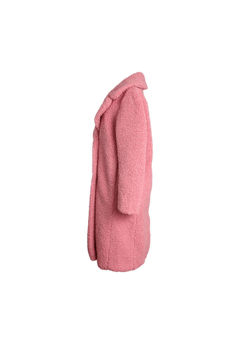 DOUBLE-BREASTED TEDDY SHERPA COAT P