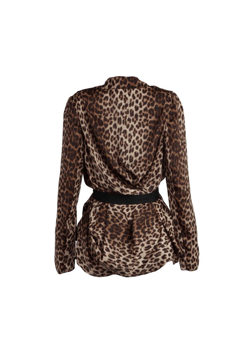 ANIMAL PRINT COAT 36