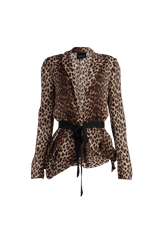 ANIMAL PRINT COAT 36