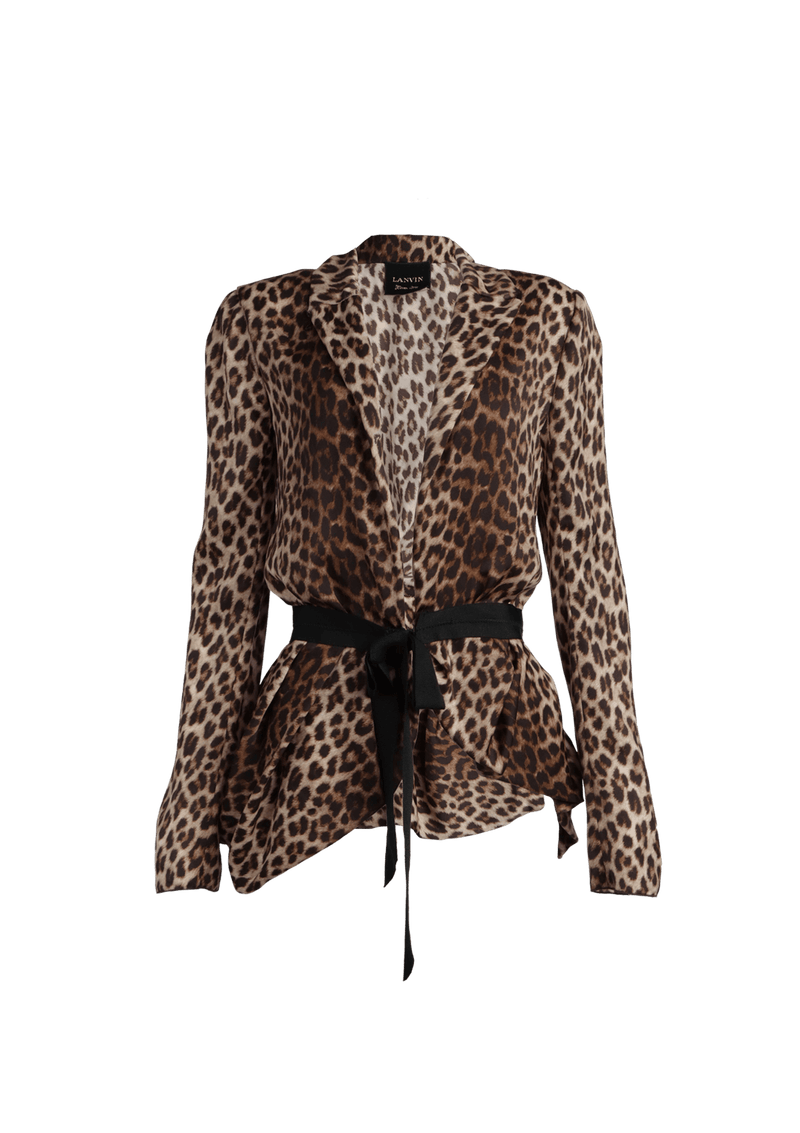 ANIMAL PRINT COAT 36