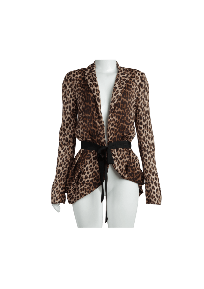 ANIMAL PRINT COAT 36