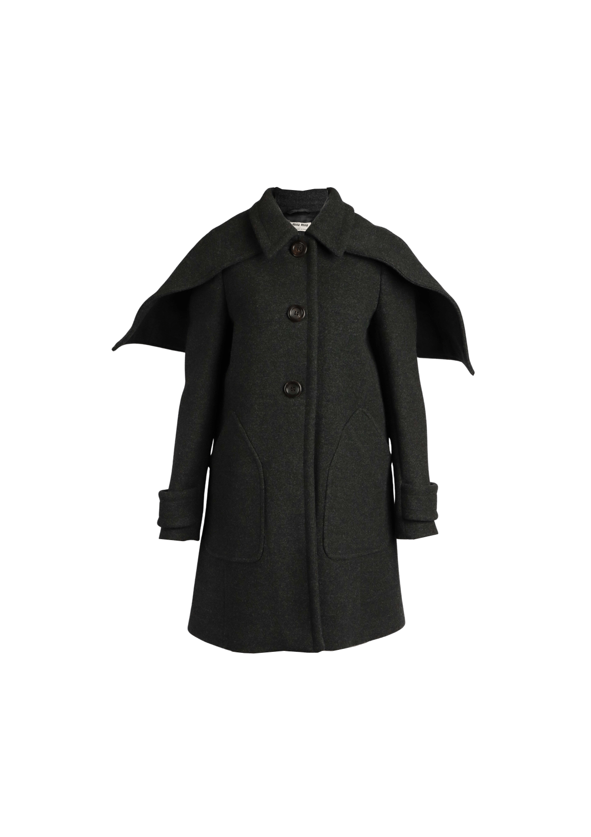 ジャケット・アウター miumiu pea coat wool jacket CASACO MIU MIU WOOL PEACOAT COAT 36 CINZA ORIGINAL – Gringa