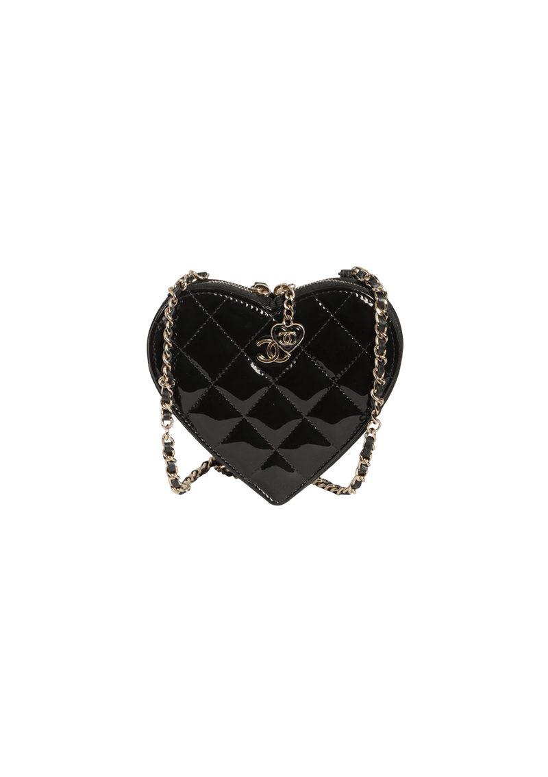 CC HEART CLUTCH ON CHAIN