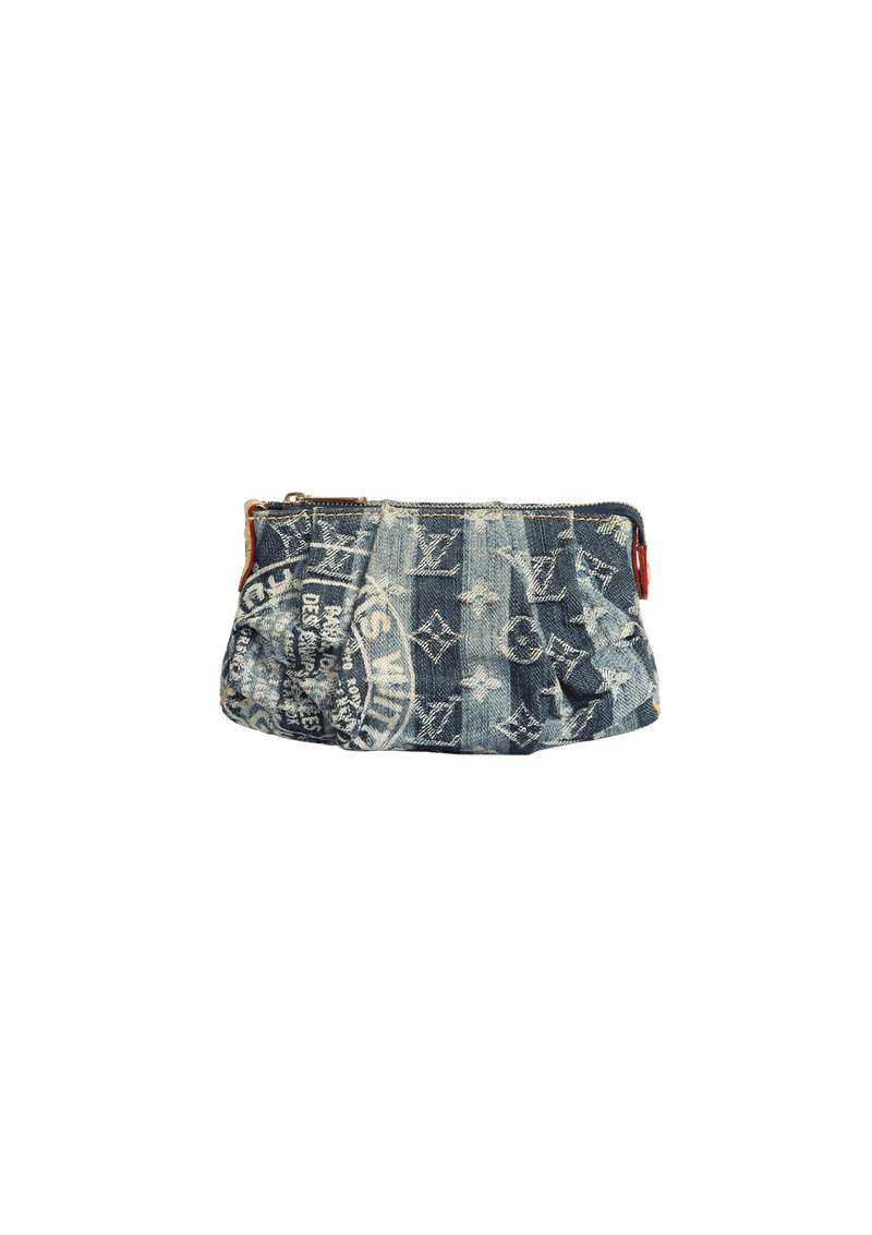 DENIM RAYE TROUSSE POUCH