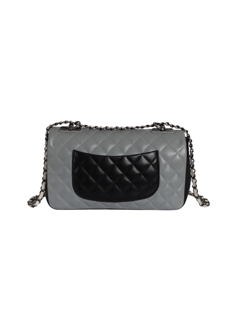 CC TRICOLOR FLAP BAG